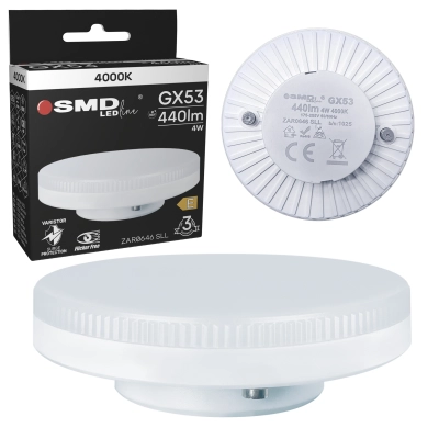 $ ŻARÓWKA GX53 LED SMD LEDline 4W NW 0646